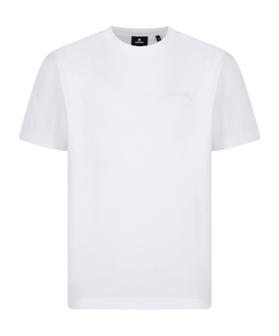 Mackage Logo Crew Neck T-shirt In White