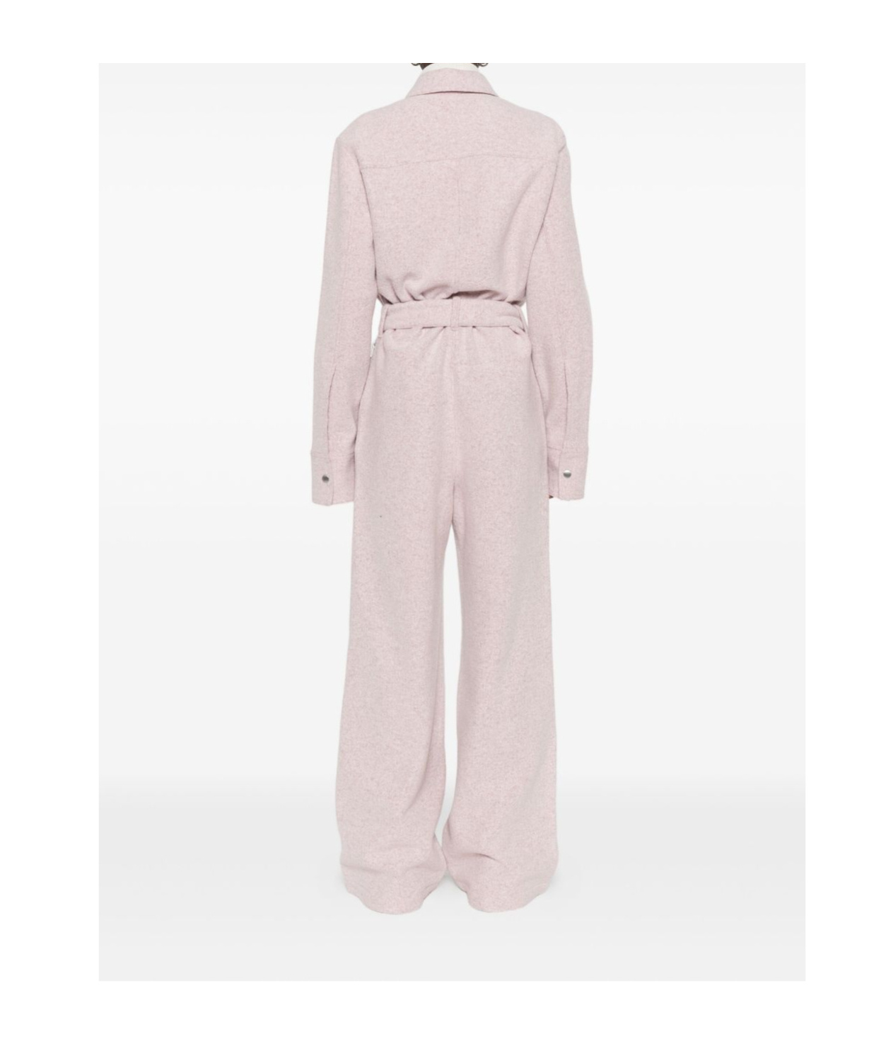 Jil Sander Wool Blend Jumpsuit In Purple
