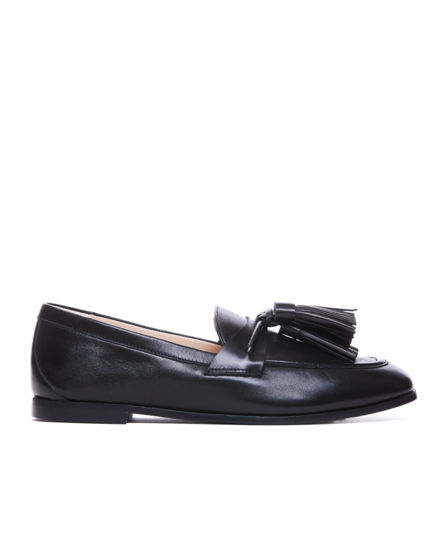 Stuart Weitzman Tassel Detailed Slip-on Loafers In Black