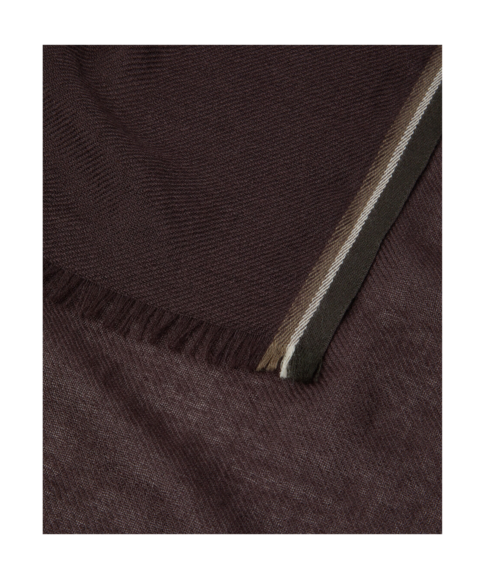 Loro Piana Fringed Scarf In Purple