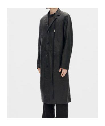 Ann Demeulemeester Adonis Coat In Black