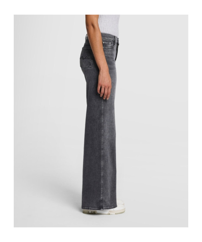 7 For All Mankind Denim Trousers With Belt Loops In Multi