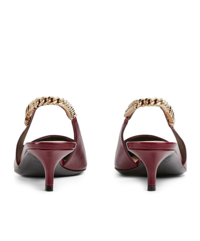 Gucci 45mm Signorina Slingback Pumps In Red