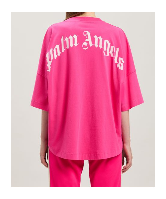 Palm Angels Women T-shirt With Print In Pink