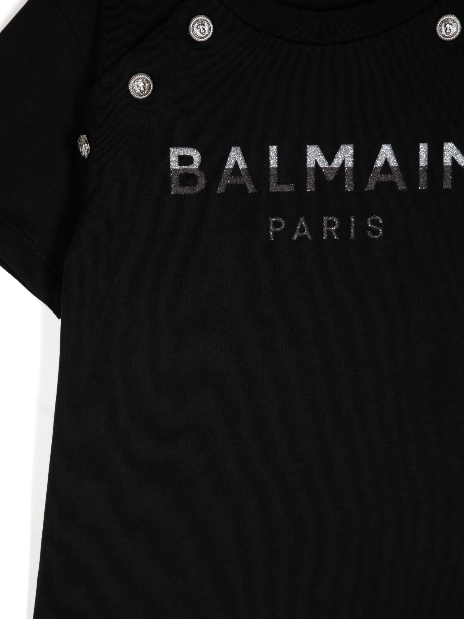 Balmain Logo-embellished Cotton T-shirt In Black