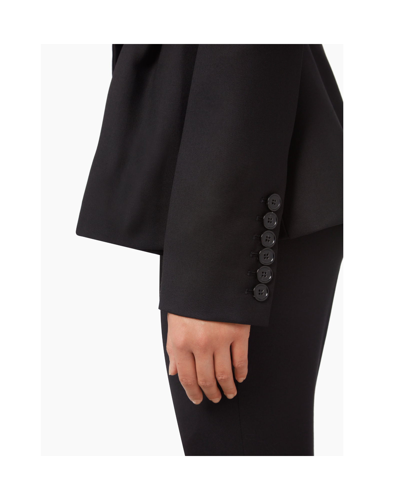 Shop Nina Ricci Peplum Hem Wool Blazer In Black