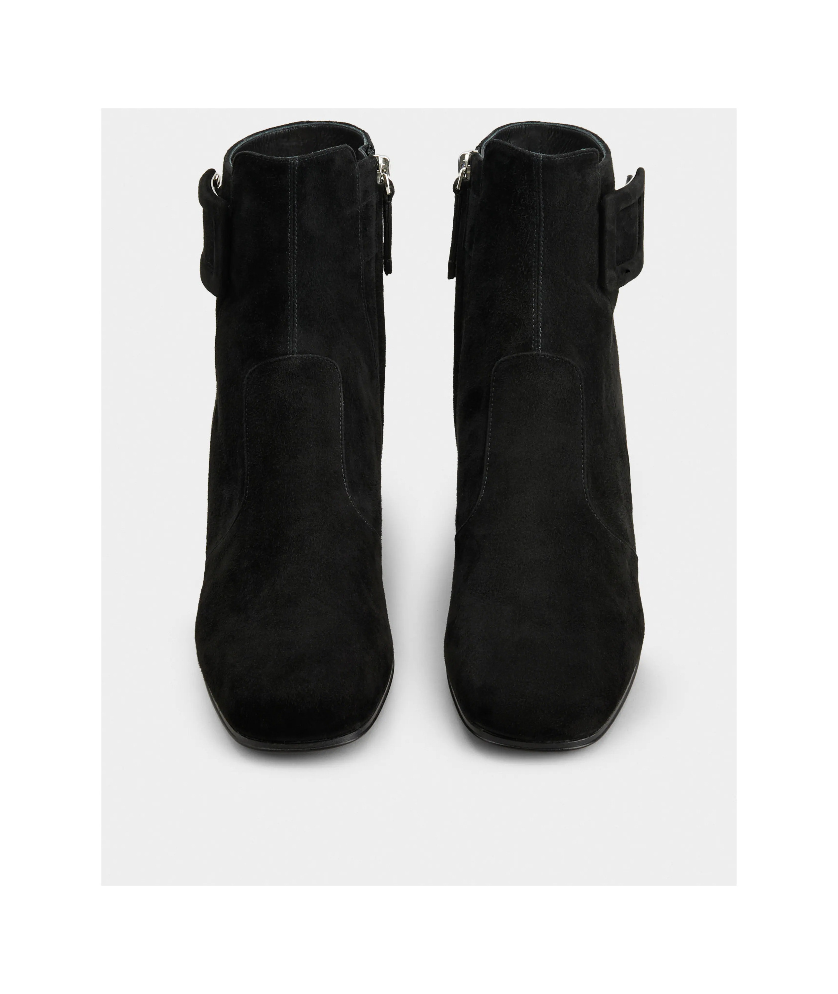 Roger Vivier Trs Vivier Suede Ankle Boots In Black
