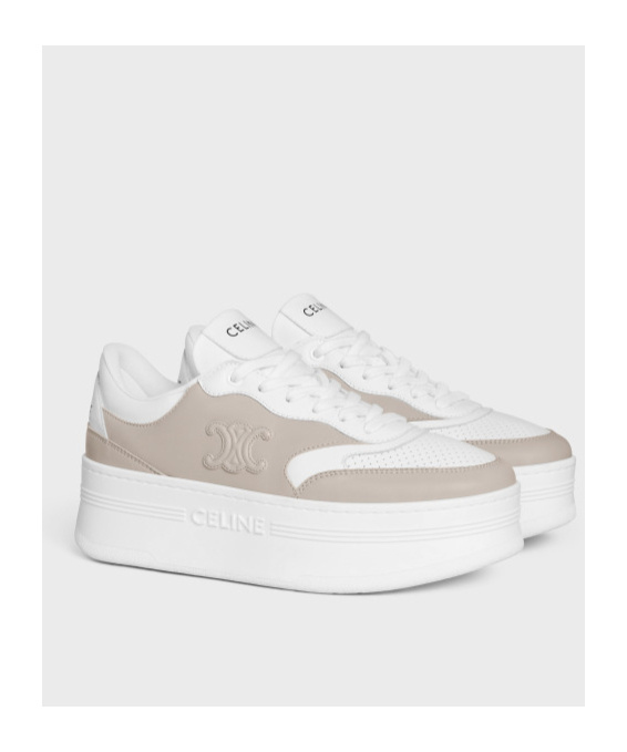 Celine Lace-up Low-cut Casual Shoes In White