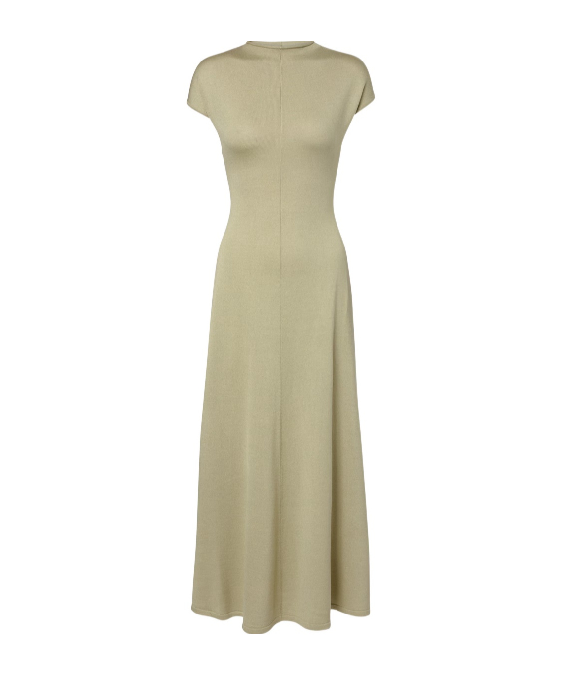 Tove Lenore Knitted Wool And Silk Midi Dress In Brown