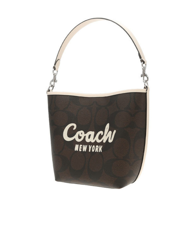Coach City Bucket Bag With Graphic In Black