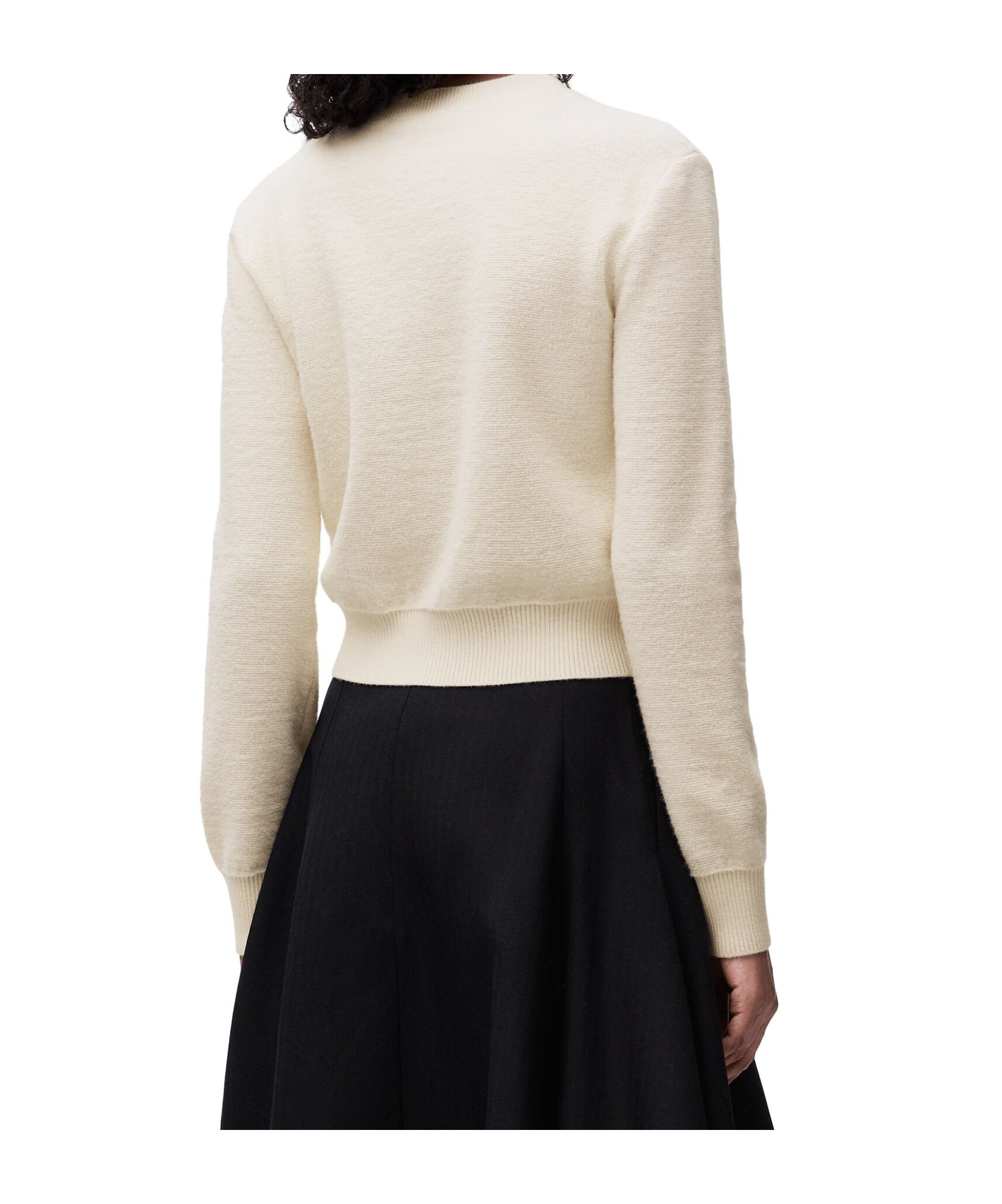 Shop Loewe Anagram Sweater In Wool In White
