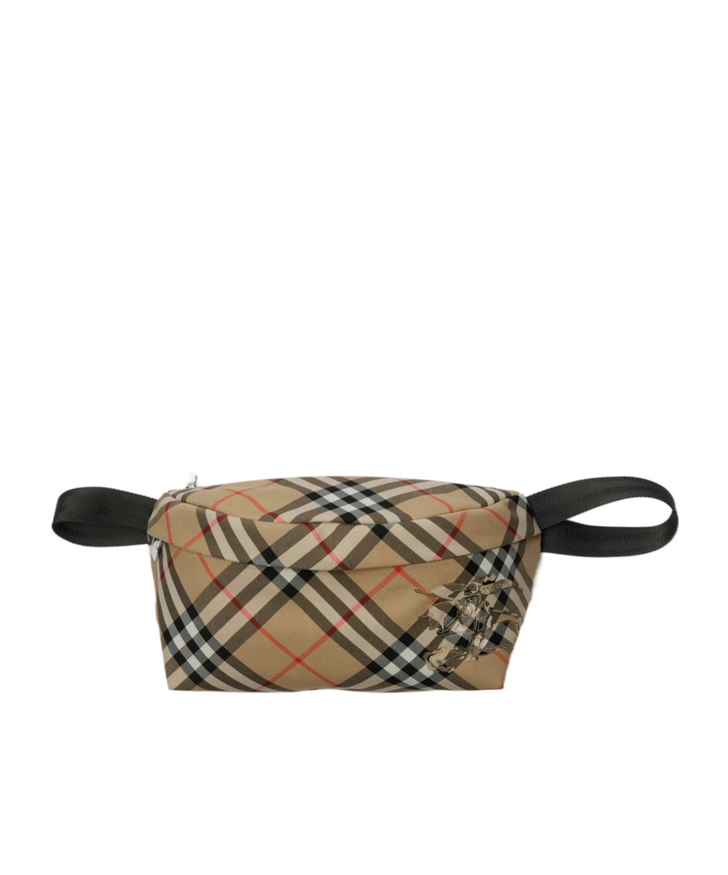 Burberry Vintage Check Equestrian Knight Waist Bag In Brown