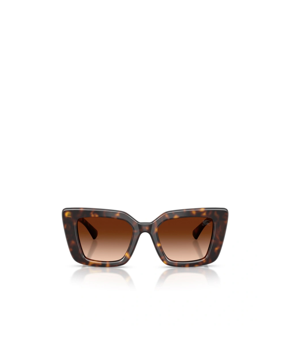 Burberry Geometric Frame Sunglasses In Brown