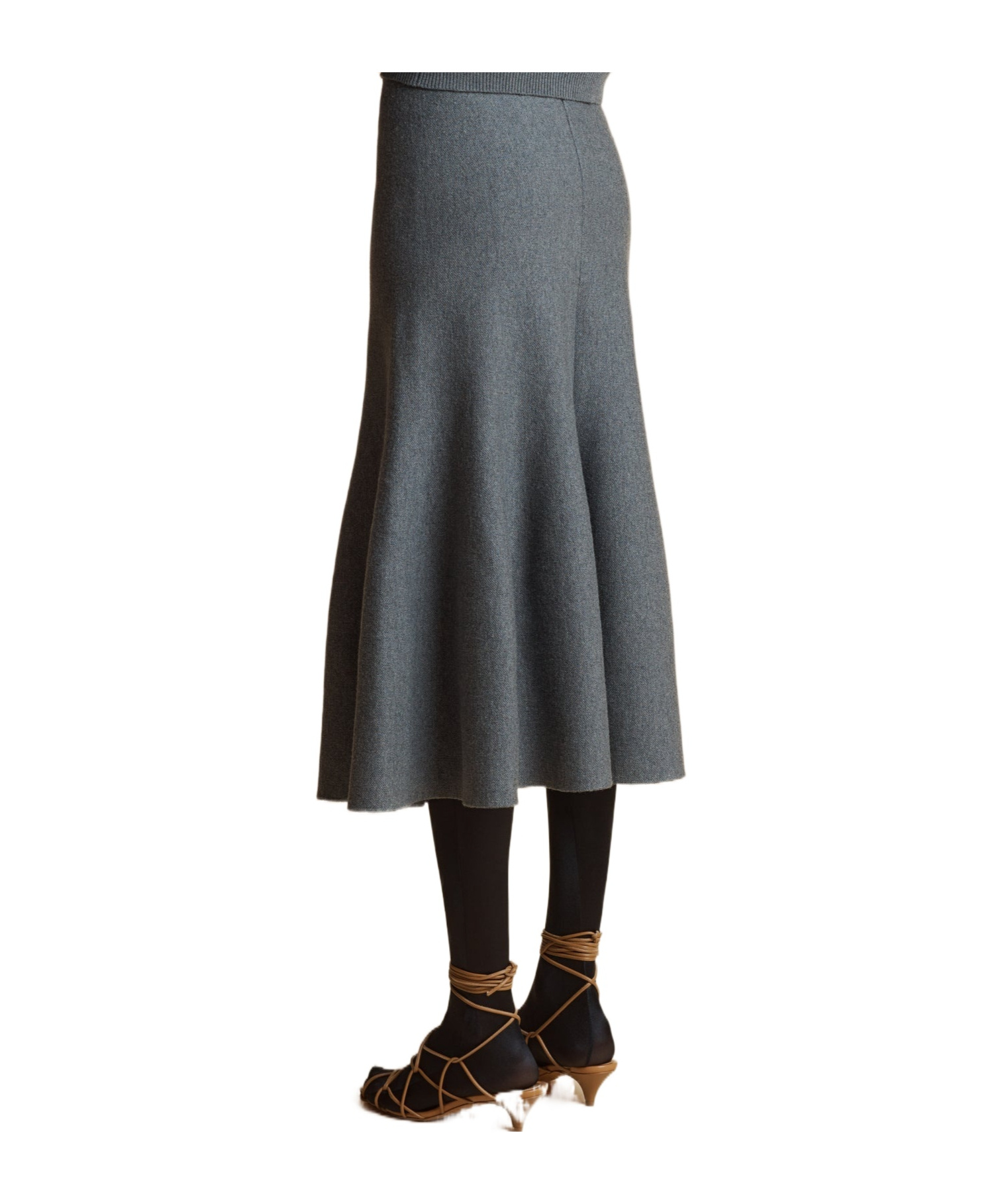 Shop Khaite Odil Midi Skirt In Black
