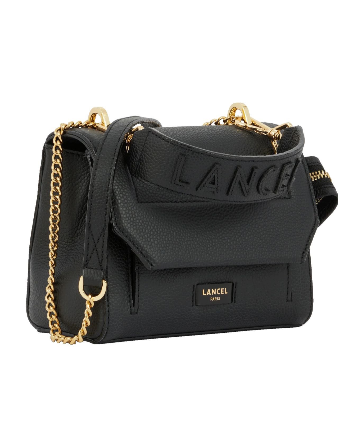 Lancel Ninon De Chain Linked Shoulder Bag In Black