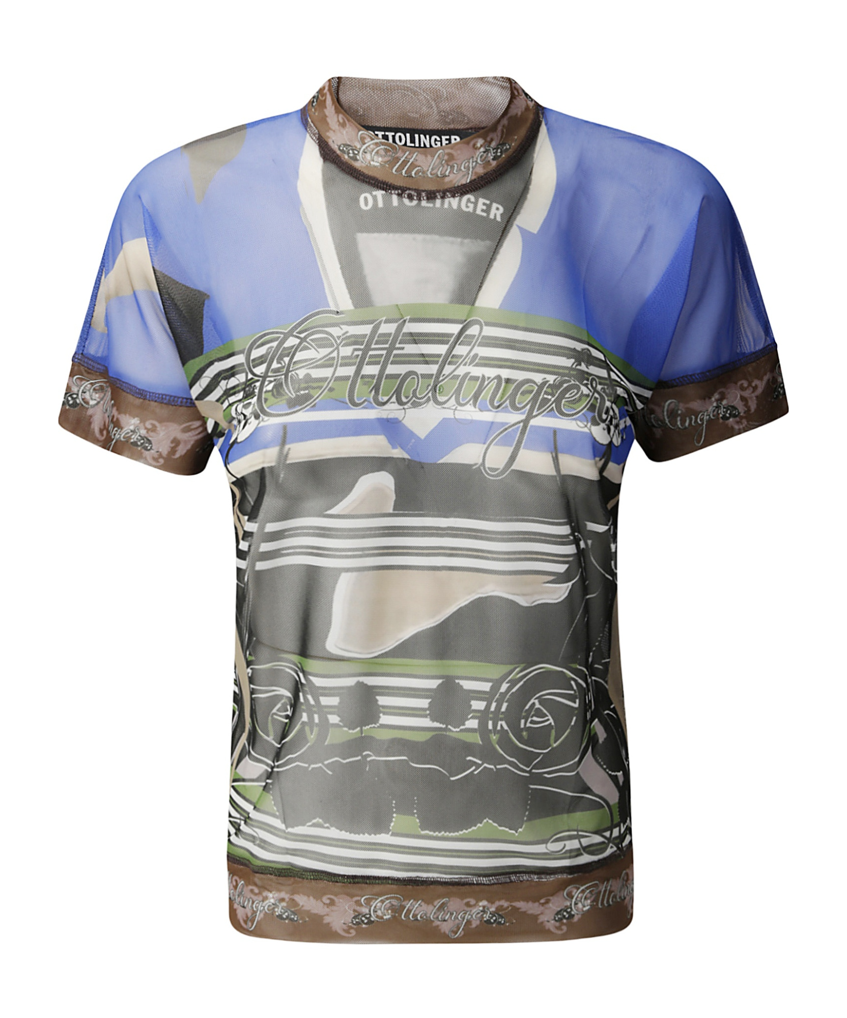 Ottolinger Multicolor Mesh T-shirt In Multicolor
