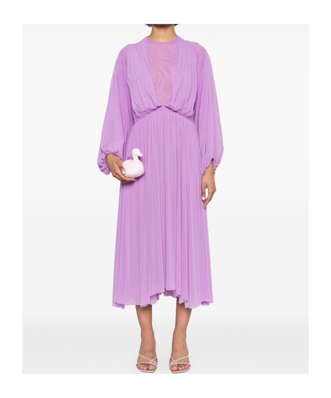 Philosophy Di Lorenzo Serafini Klassisches Jersey-kleid In Purple