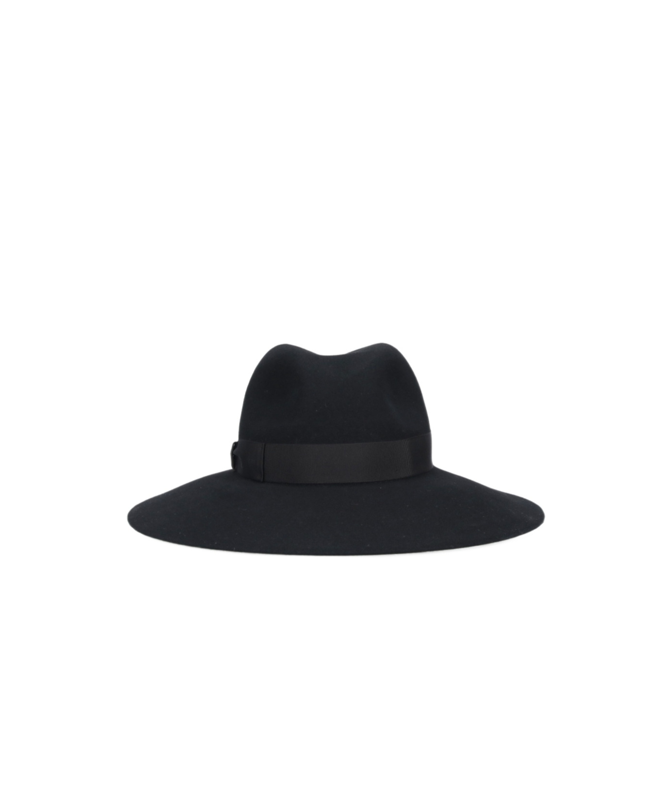 Borsalino Midnight Blue Felt Hat In Black