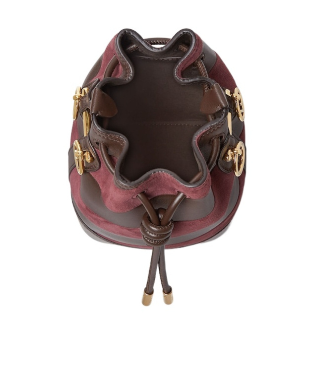 Fendi Mon Tresor Mini Sac En Cuir Et Daim Avec Tressage Bicolore In Multi
