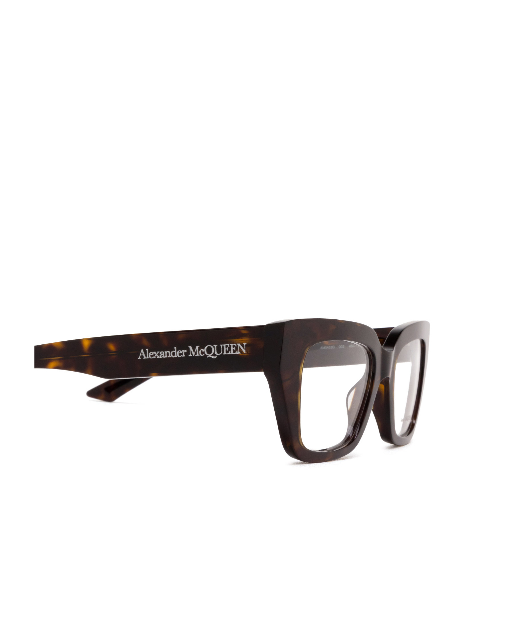 Alexander Mcqueen Eyewear Square Frame Glasses In Black