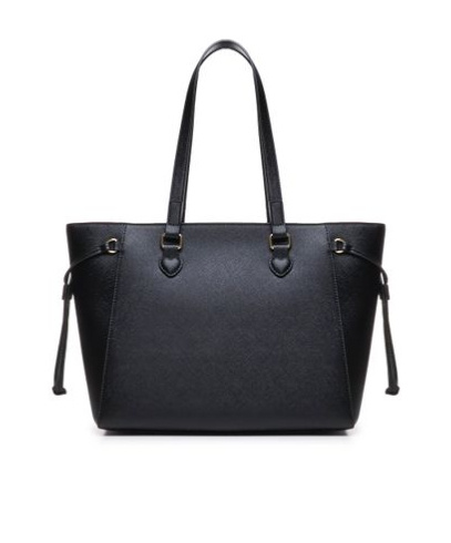 Moschino Love Saffiano Faux Leather Tote Bag In Black