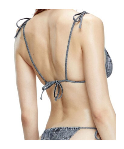DIESEL TRIANGLE BIKINI TOP 