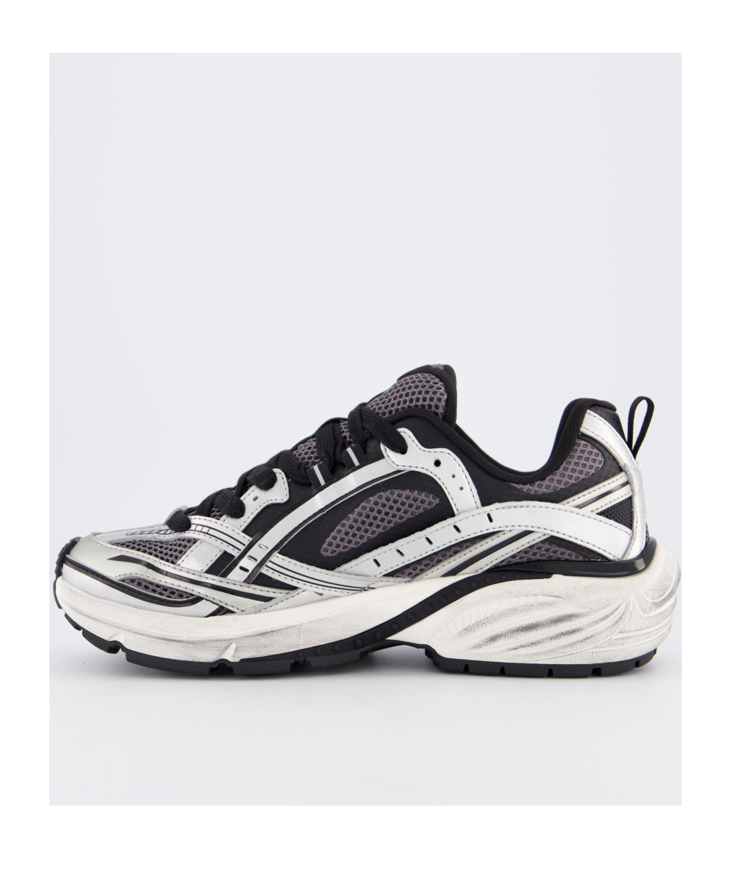 Represent Multicolor Mesh And Rubber Storm Runner Sneakers In White
