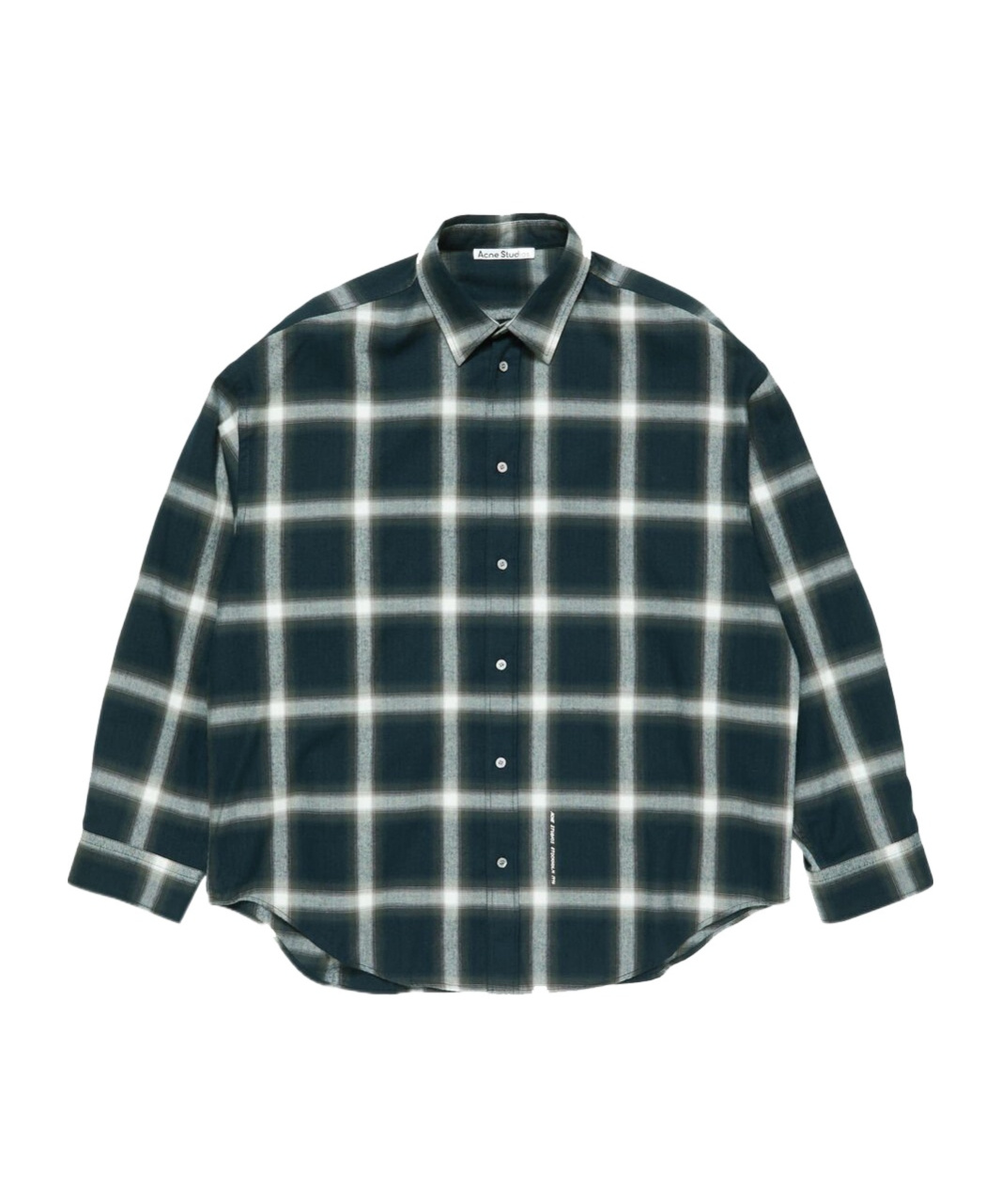 Acne Studios Checked Pattern Button-down Shirt In Green