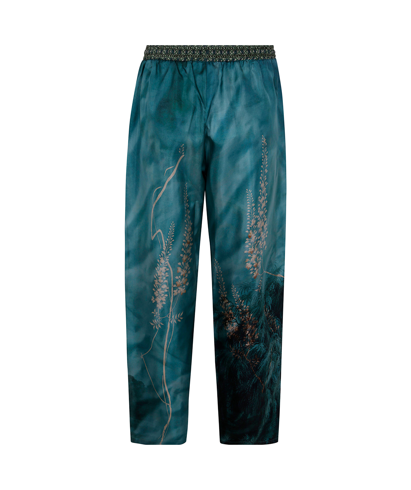 Pierre-louis Mascia Wide Leg Trousers Aloe In Blue