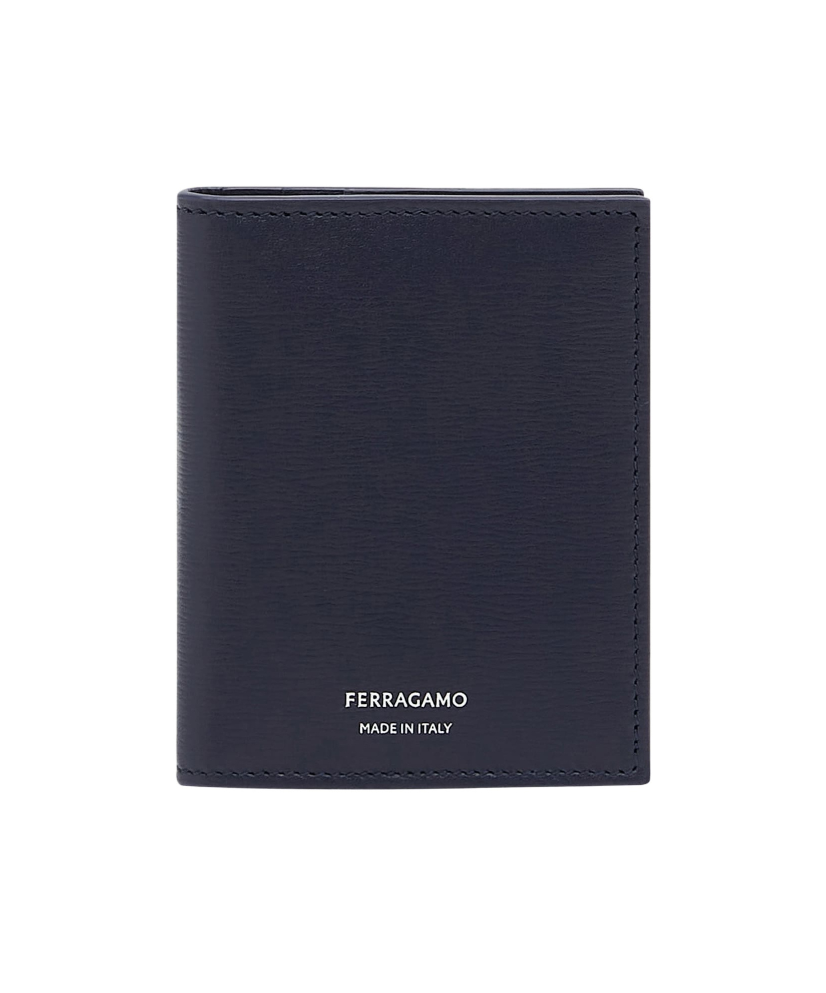 Shop Ferragamo Logo Pattern Card Holder In Black