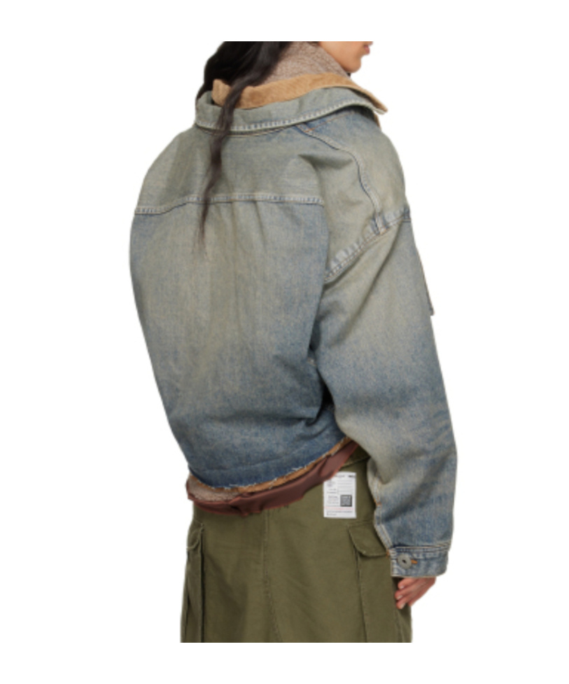 Miharayasuhiro Blue Triple Layered Denim Jacket In Blue