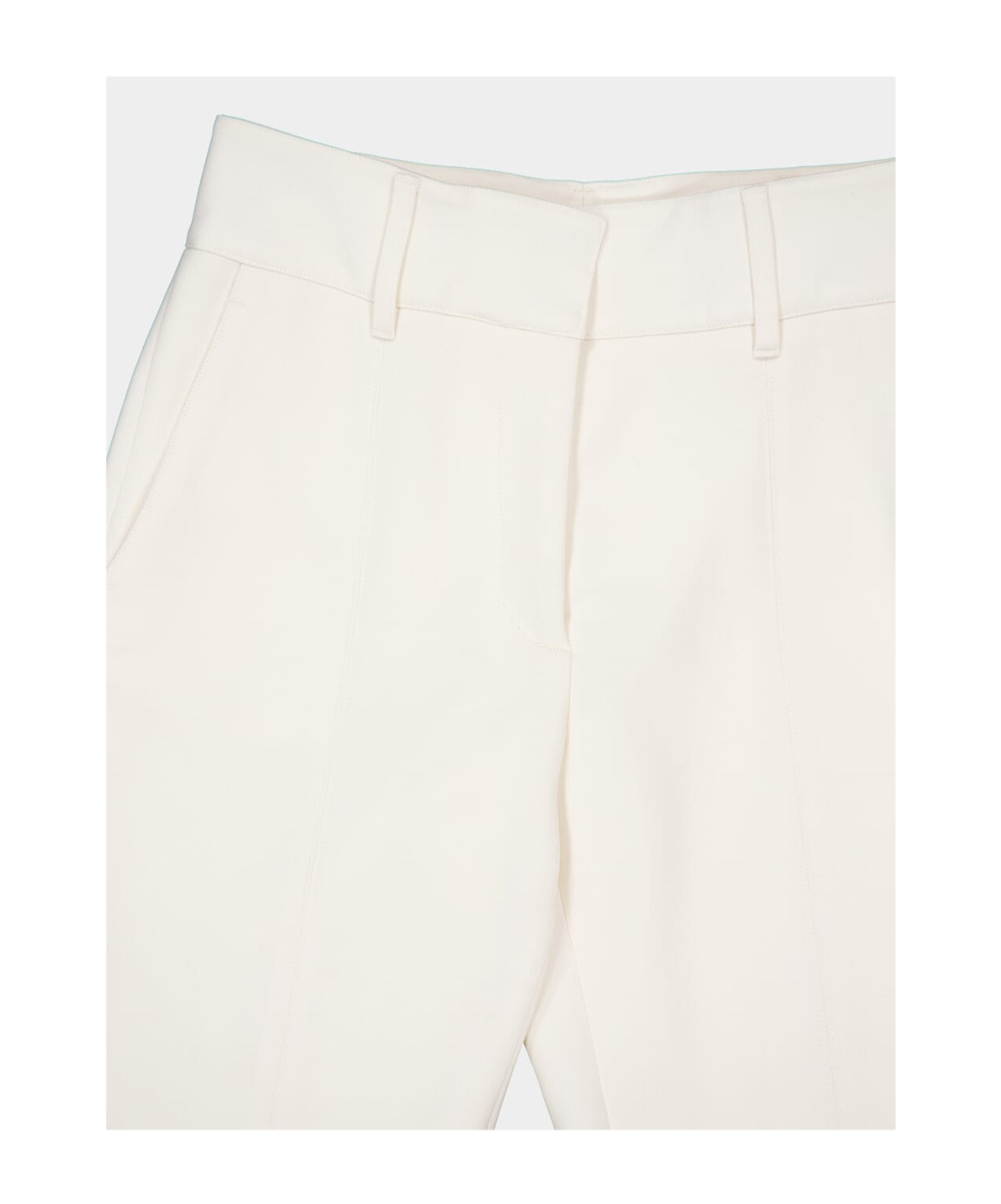 Gabriela Hearst Rhein Pressed-crease Trousers In White
