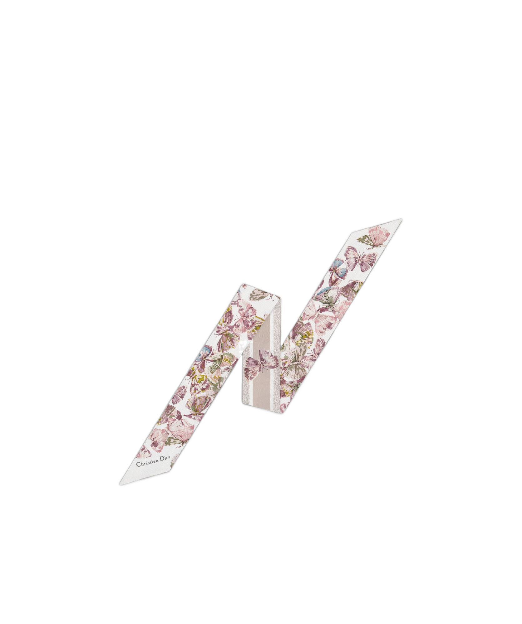 Dior Mitzah Scarf In White And Beige