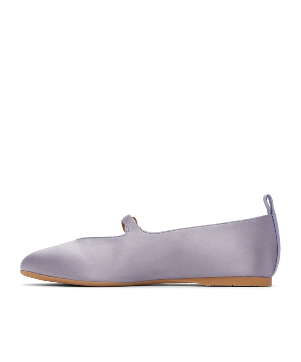 Jw Anderson Pin-button Belted Ballet Shoes In Gray