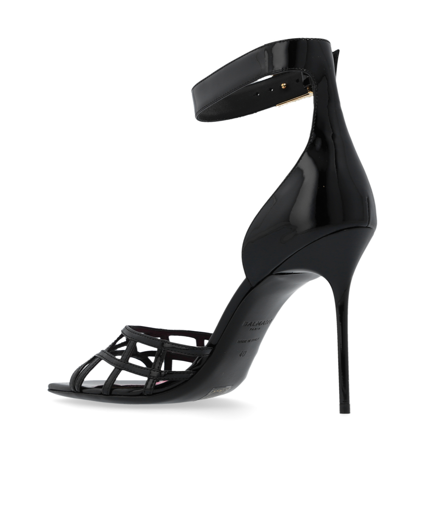 BALMAIN UMA PATENT LEATHER PUMPS 