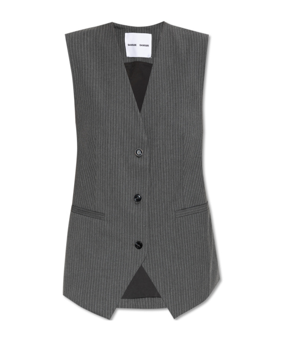 Samsoe & Samsoe Sleeveless Vest In Gray