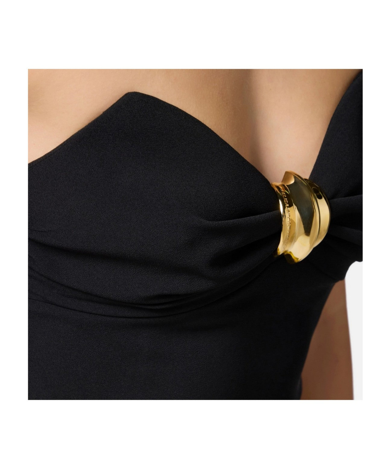Elisabetta Franchi Tube Top Vest In Black