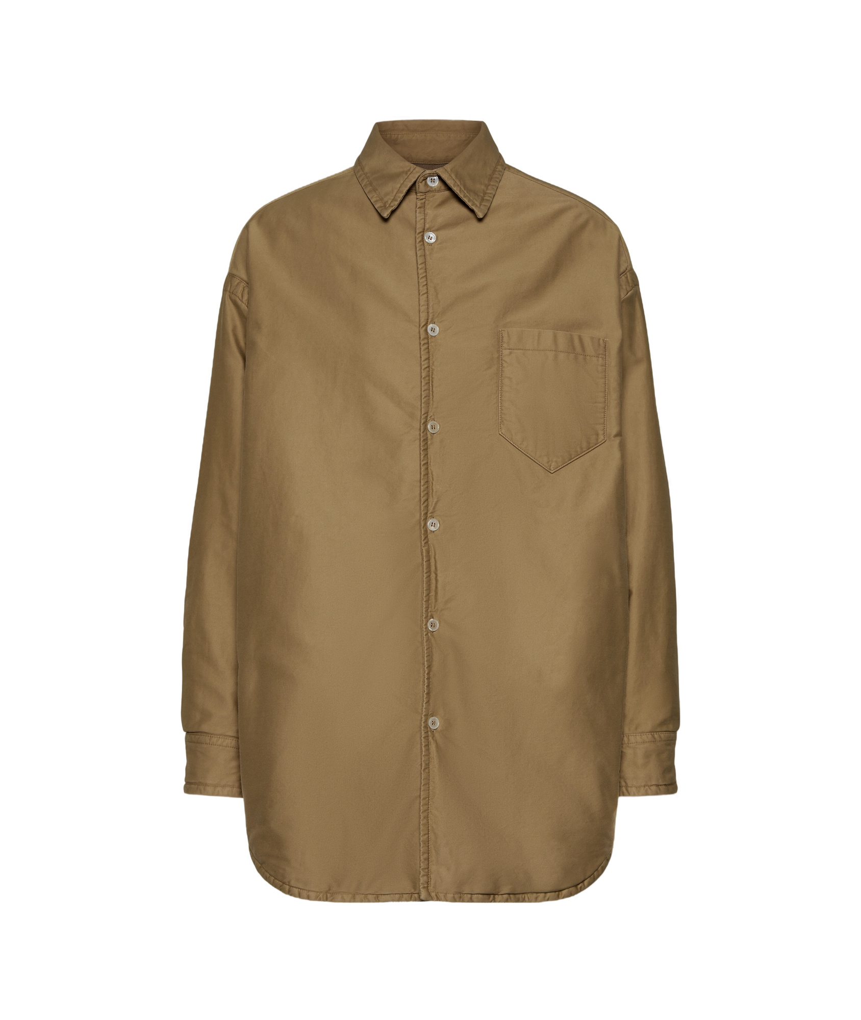 MAISON MARGIELA PADDED SATIN COTTON SHIRT