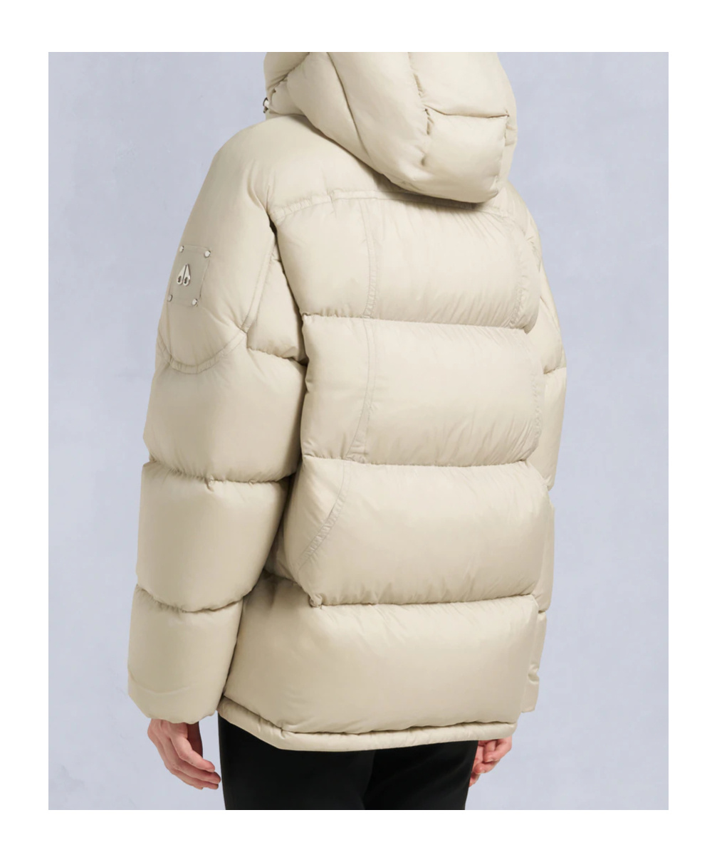 Moose Knuckles Long-sleeved Down Jacket In White