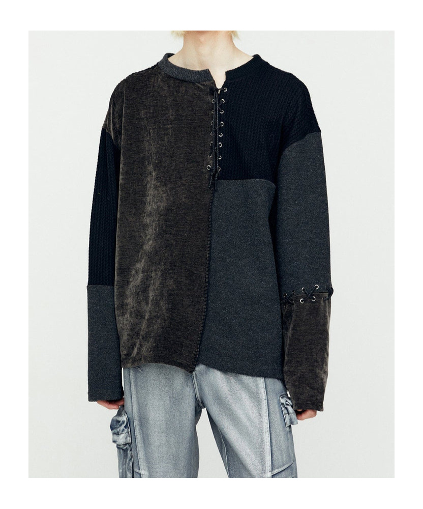 Andersson Bell Strap Loose Sweater In Black