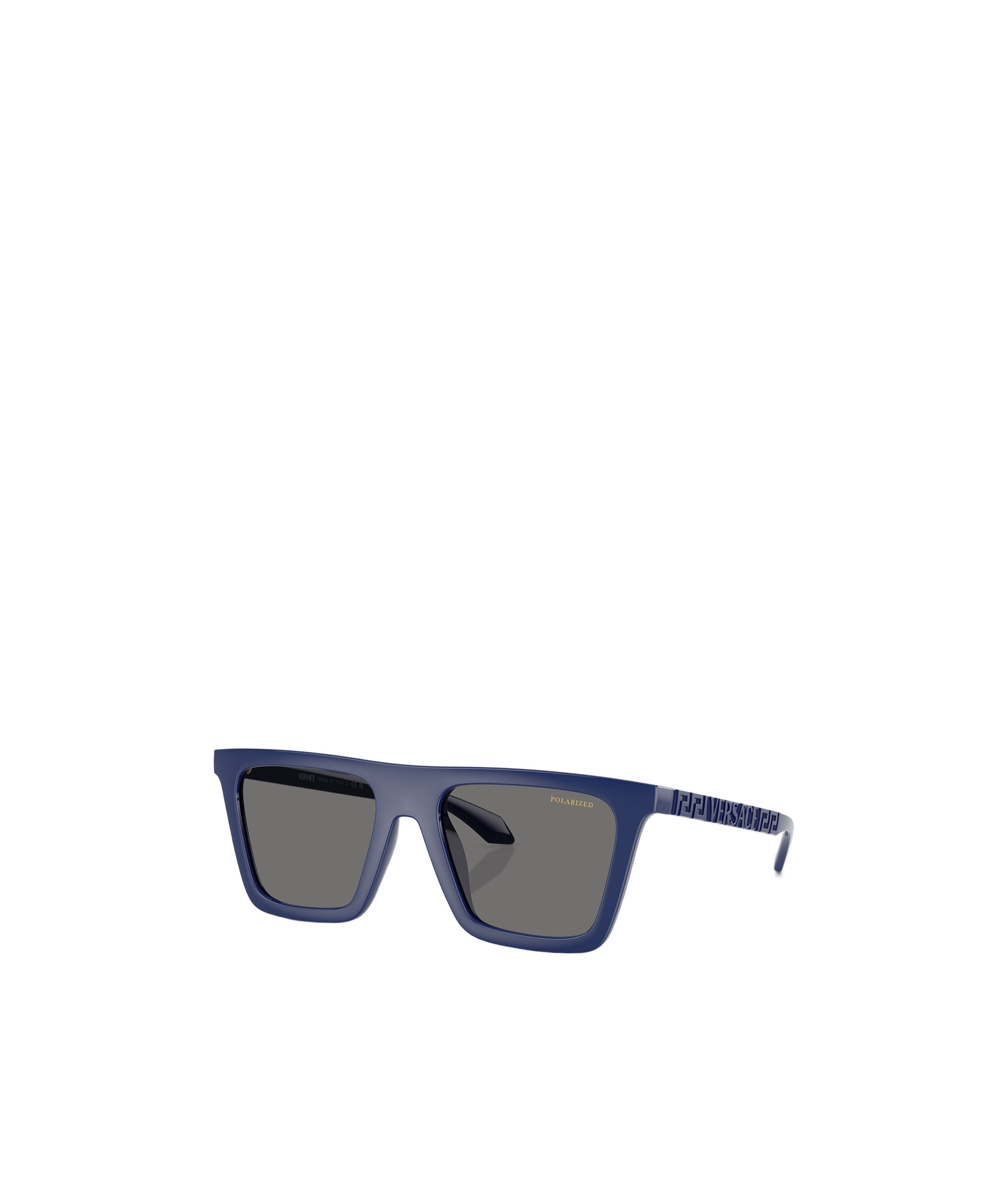 Versace Rectangular Frame Sunglasses In Gray