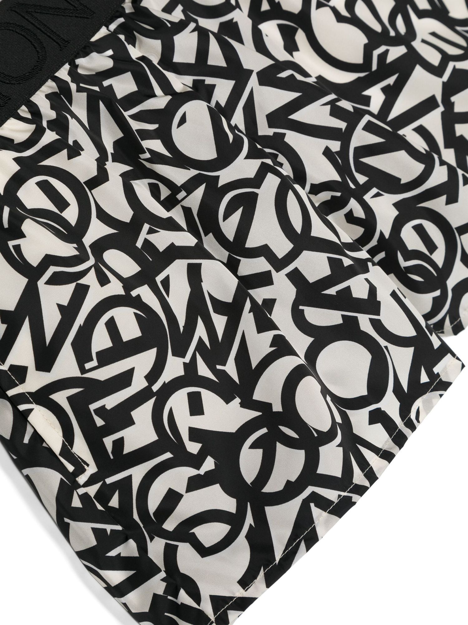 Moncler Logo-print Shorts In Black