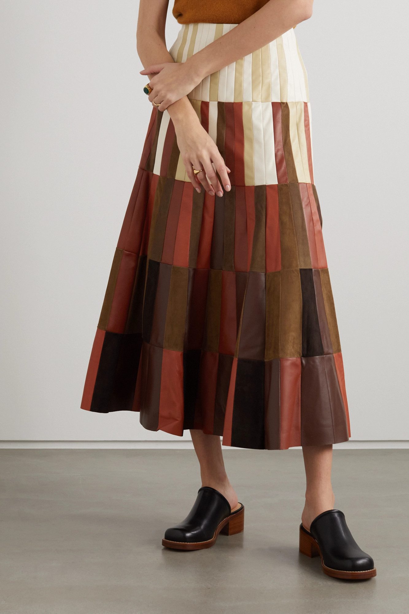 Gabriela Hearst Patterned Skirt In Brown