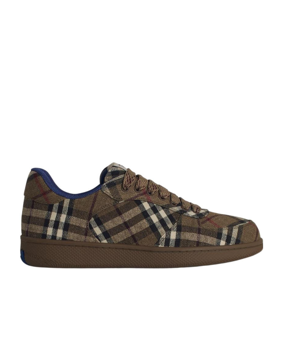 Burberry Terrace Green Polyester Blend Sneakers In Green