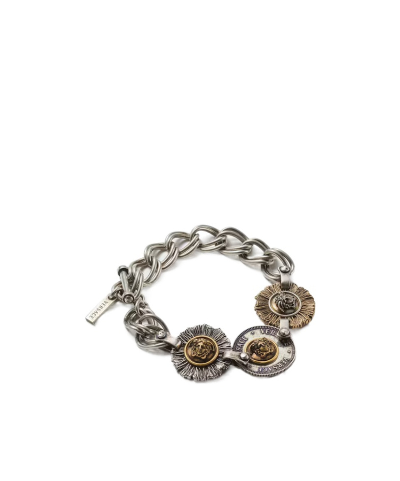 Versace Coins Bracciale In Metallic