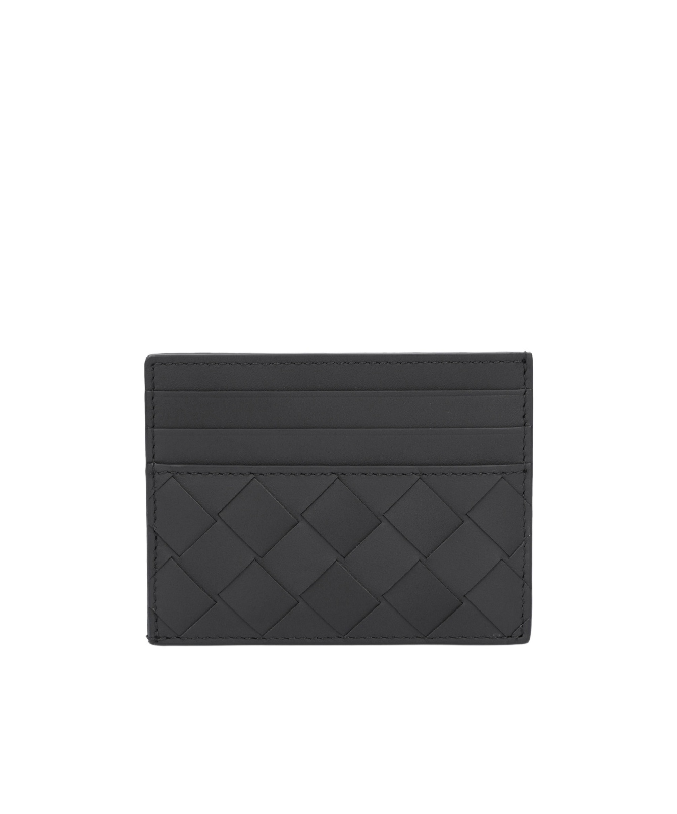 Shop Bottega Veneta Intracciato Braided Clip In Black