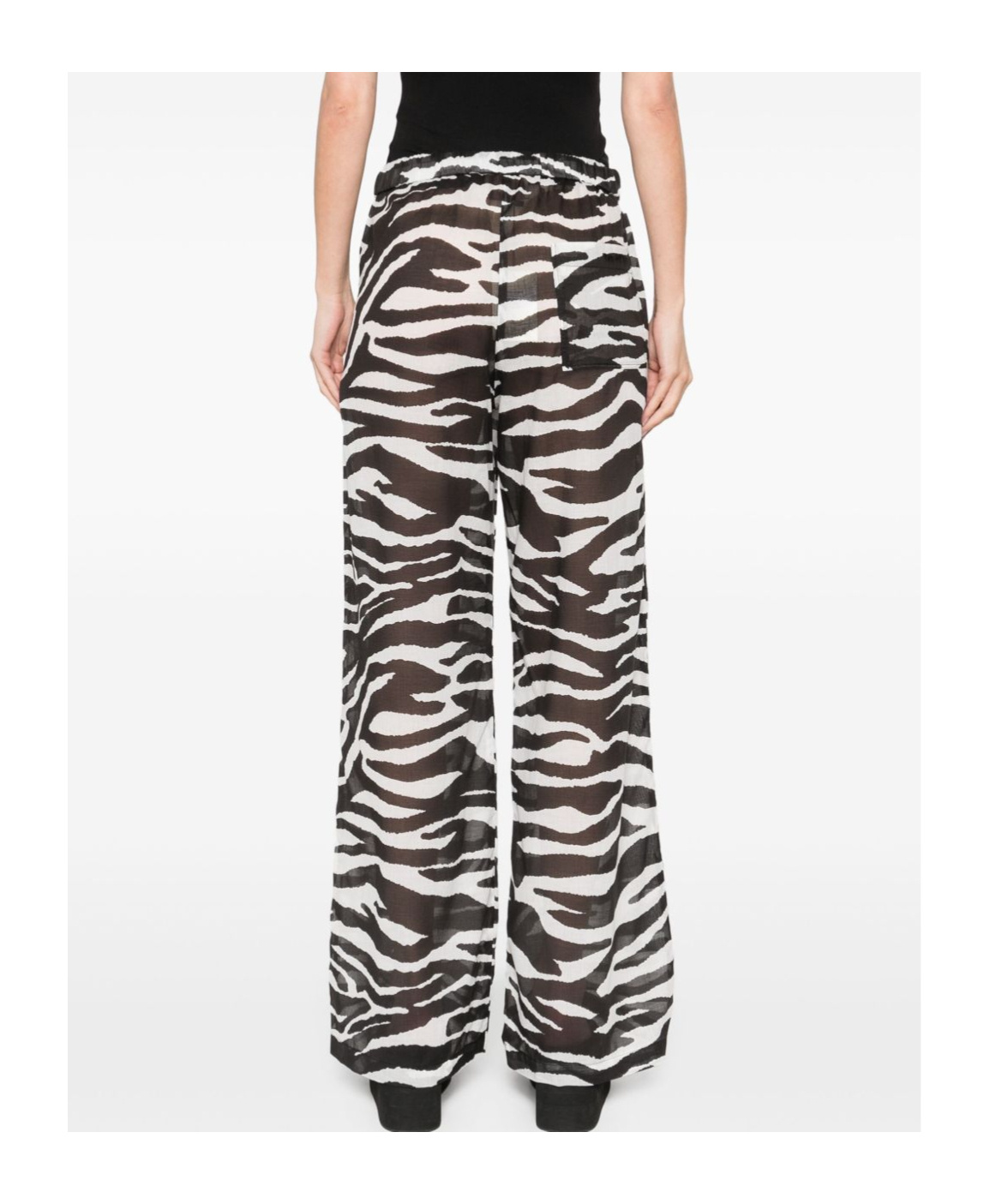 Shop Attico Print Sheer Trousers