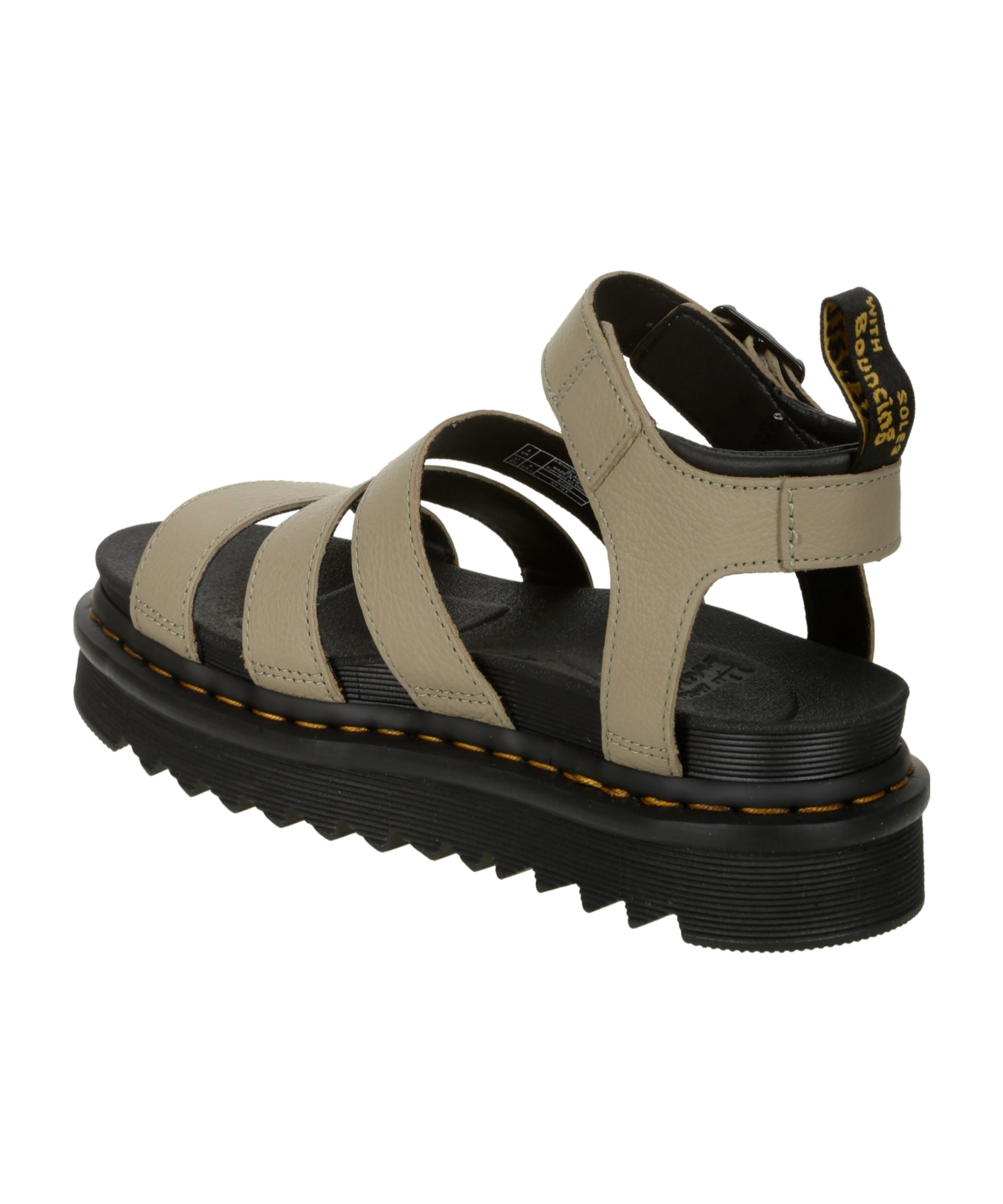 Dr. Martens' Open-toed Flat Sandals In Black