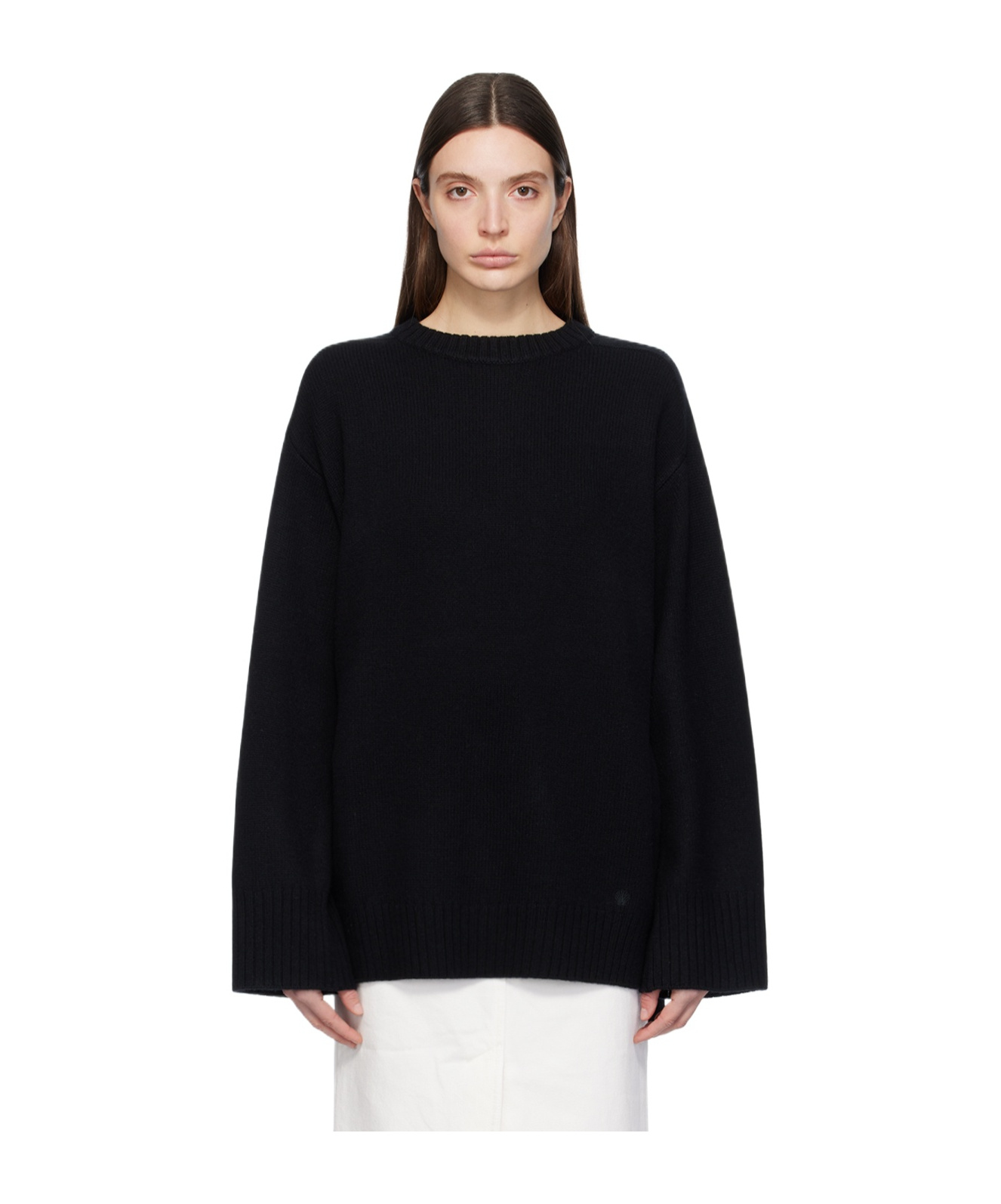 LOULOU STUDIO LOULOU STUDIO SAFI CREW NECK SWEATER