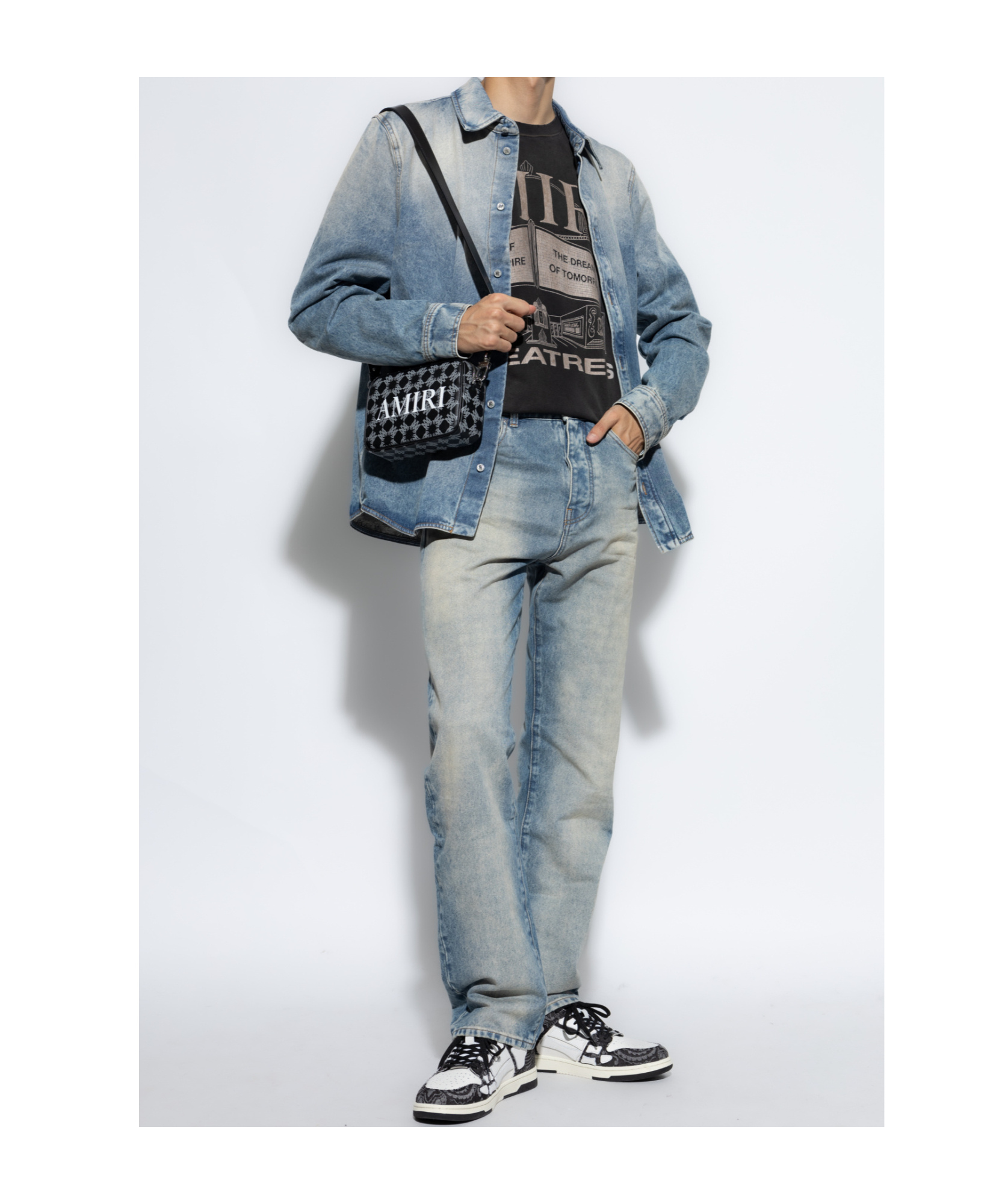 Amiri Released Jeans In Gray